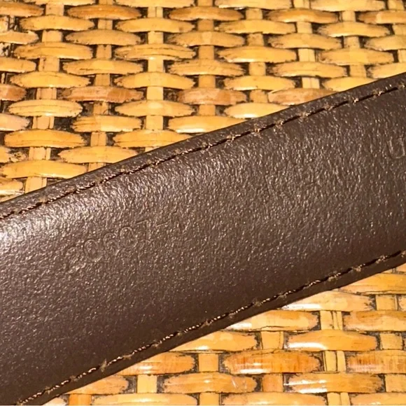 Vintage Women's M/L Genuine Leather Brown Brass Buckle Hook Equestrian Riding - Picture 4 of 6